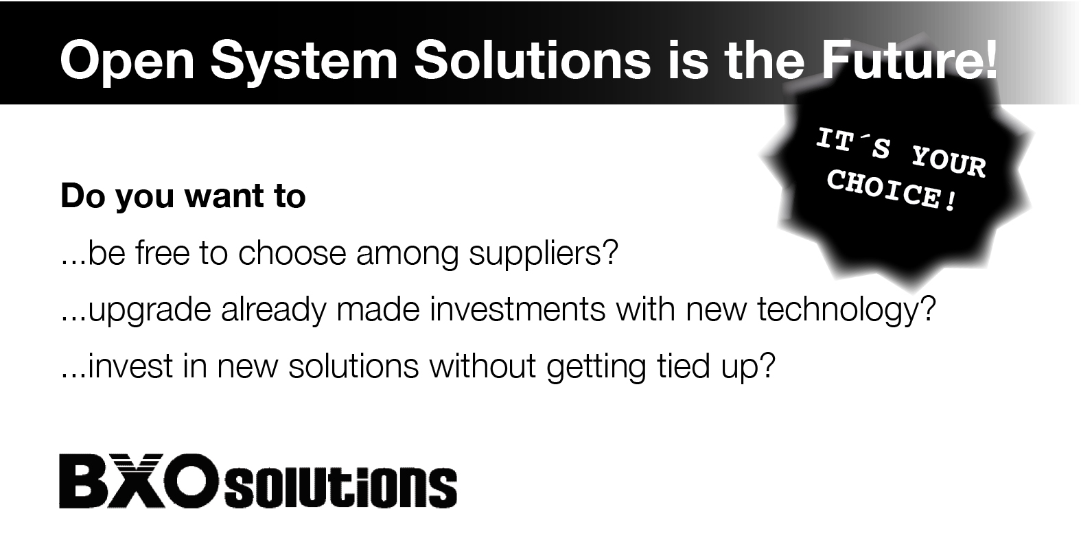 BXO Solutions AB - Open Solutions for Intelligent Alarm Management