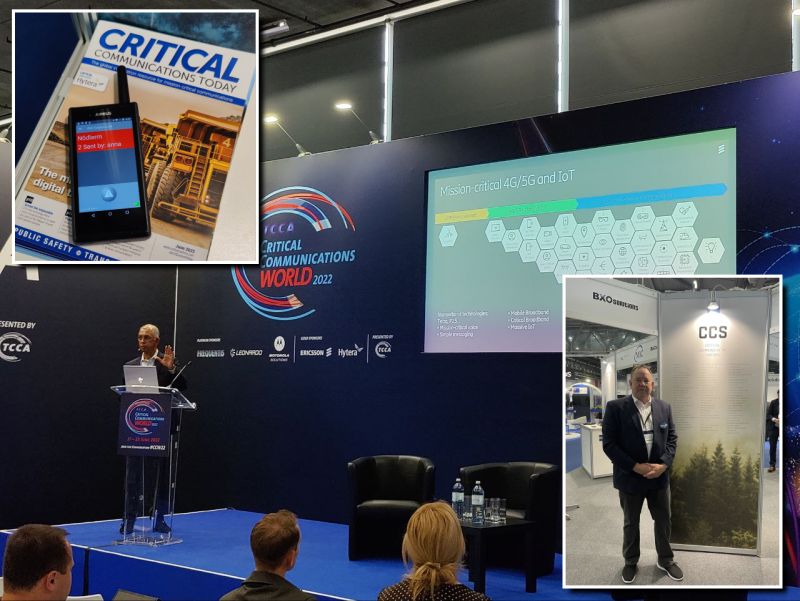 BXO presenting communications technology at Critical Communications World